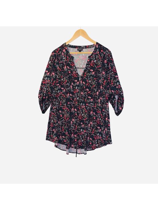 torrid Tops - Torrid Blouse Womens 1 Floral Boho Peasant Hippie Flowy Cottagecore